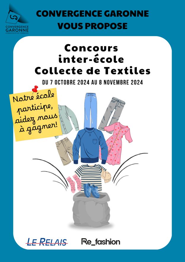 Concours inter-école de collecte des Textiles